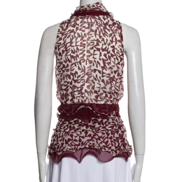 OSCAR DE LA RENTA  SILK TOP - Picture 4 of 5